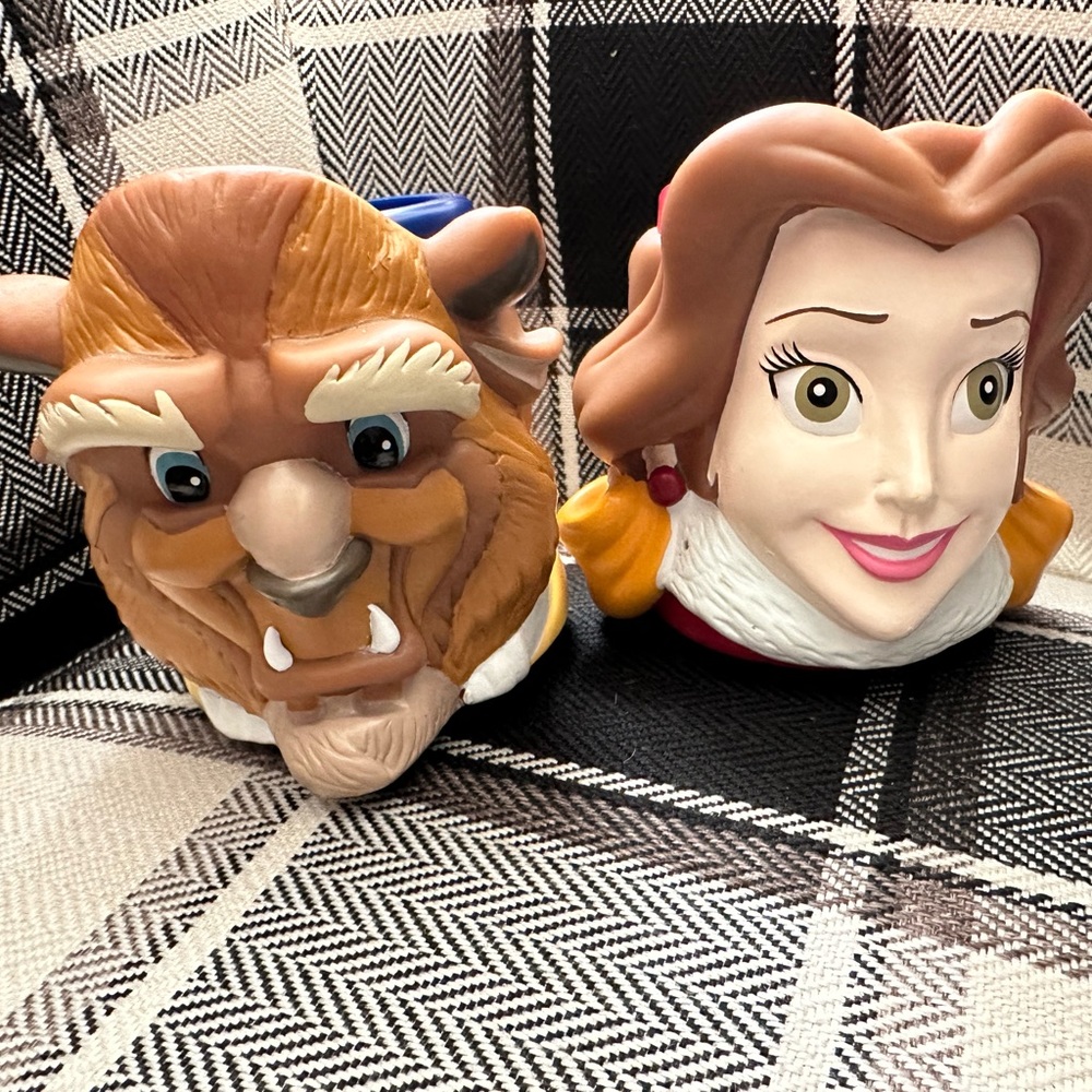Vintage beauty and the beast mugs